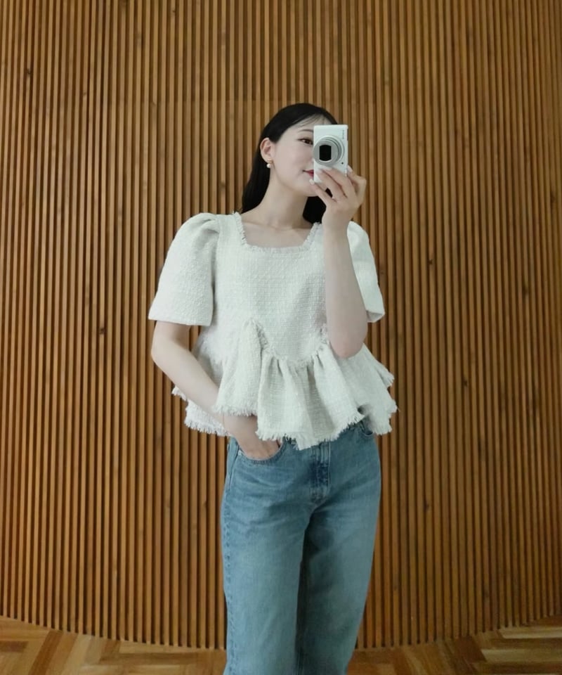tweed peplum tops | Acka.| エーシーケーエー|公式オンライン tweed peplum tops | Acka.| エーシーケーエー|公式オンライン