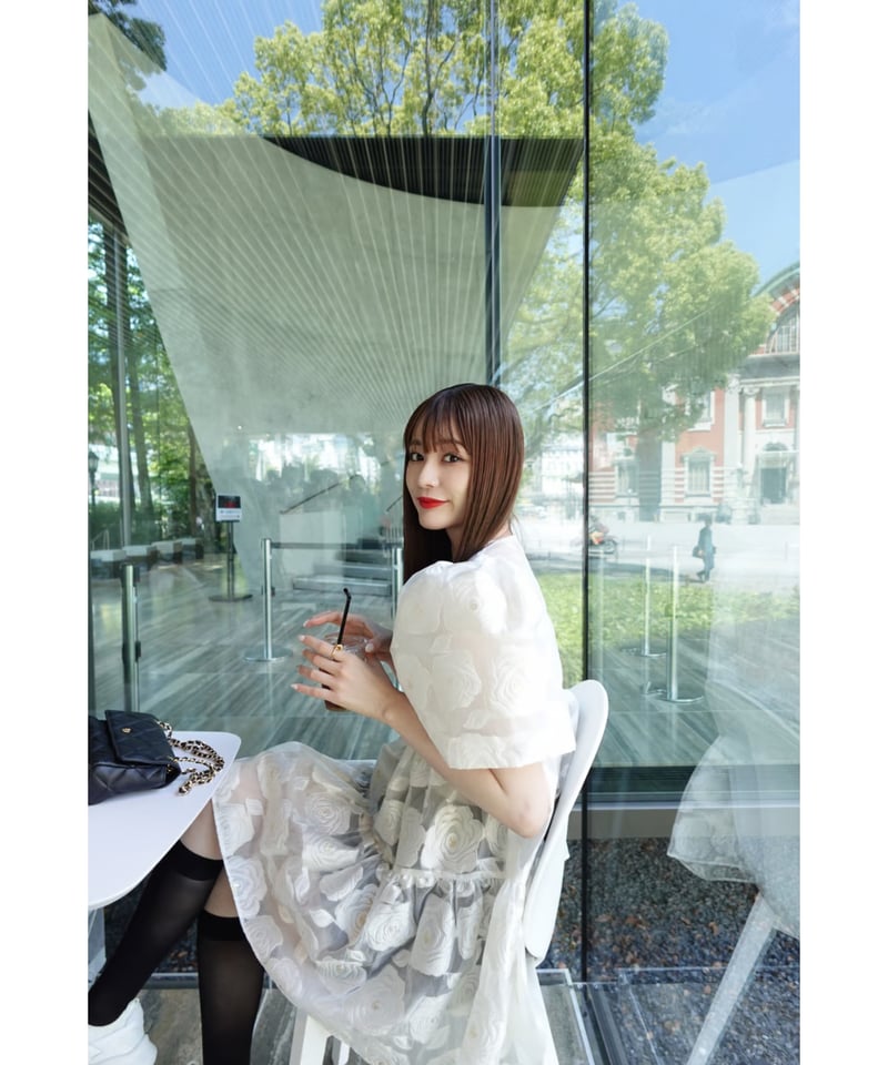 sheer flower jacquard blouse | Acka.｜ エーシーケーエー｜