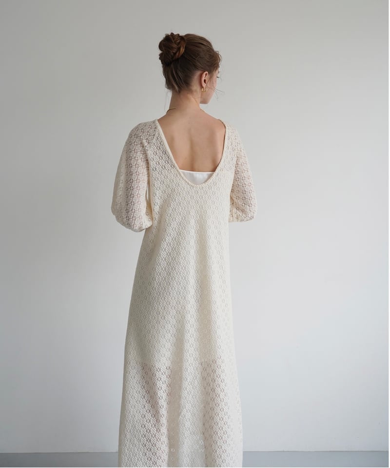 all lace puff one-piece | Acka.｜ エーシーケーエー｜公式オンラ 