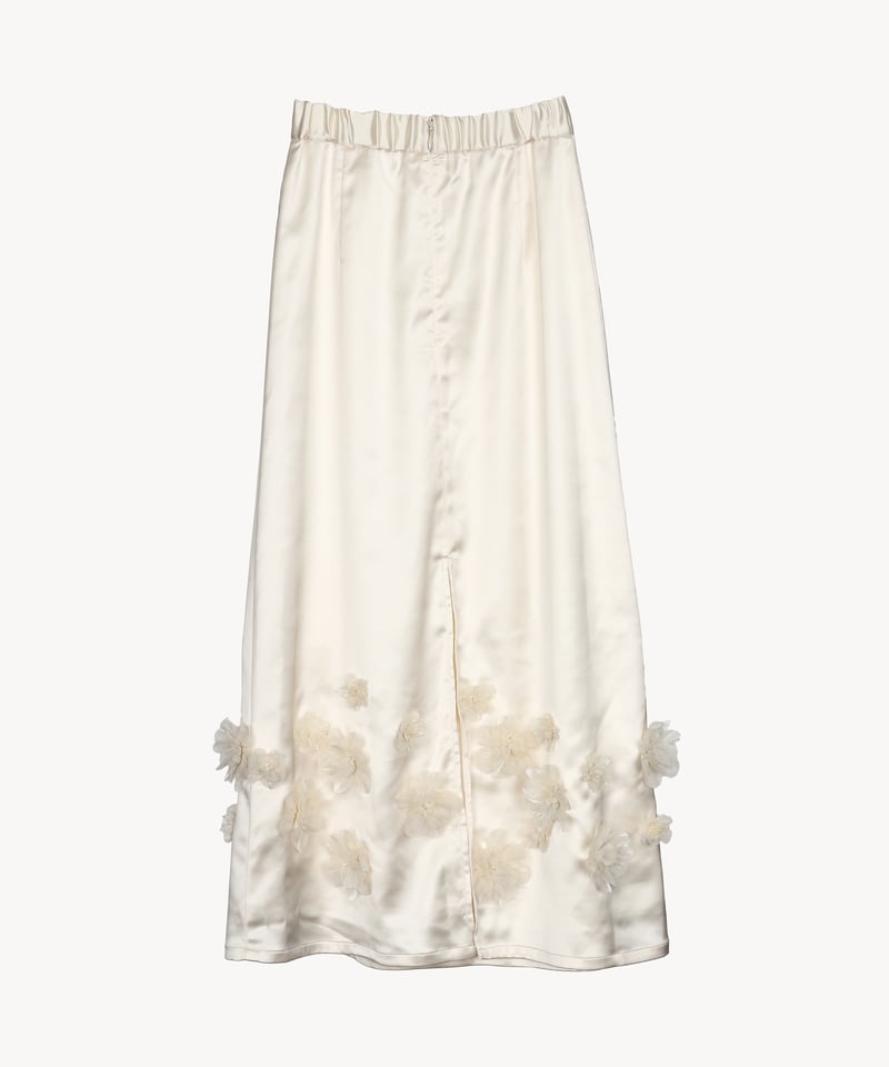 ACKA】satin flower skirt