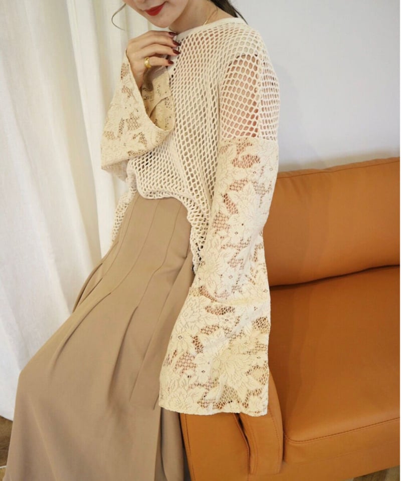 flare sleeve ami tops acka