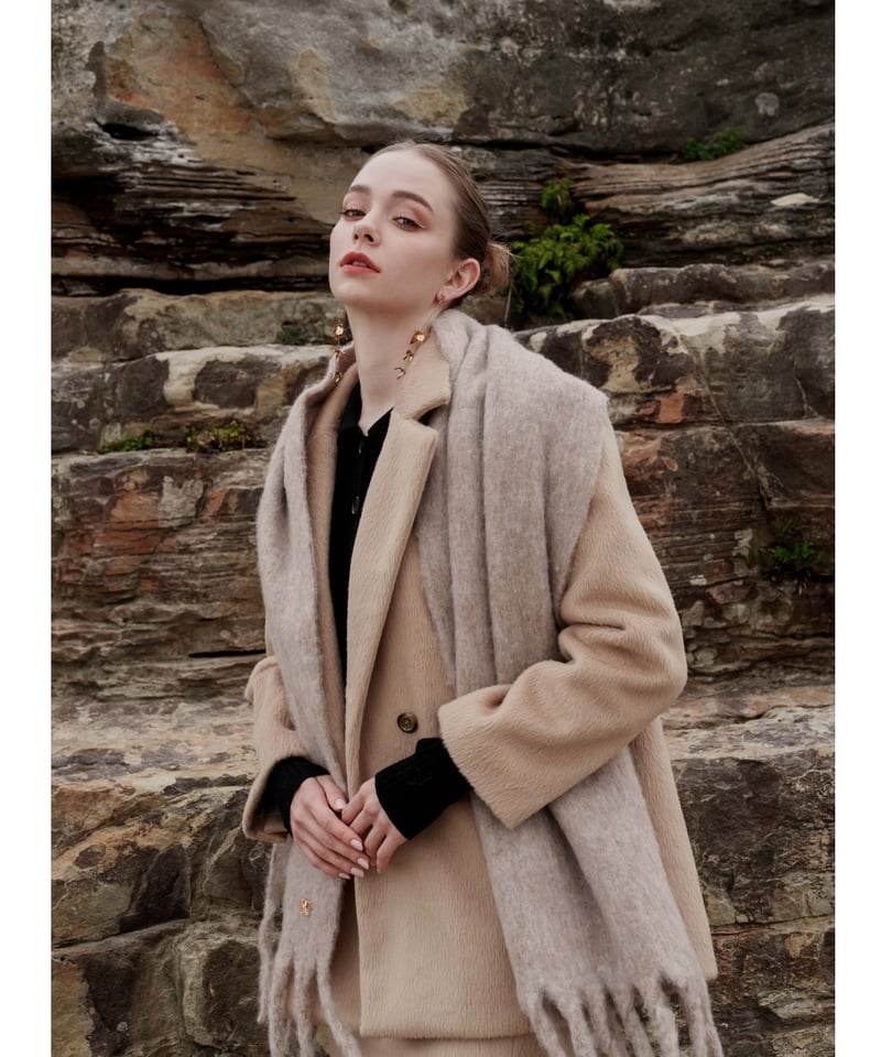 volume fringe muffler | Acka.| エーシーケーエー|公式 volume fringe muffler | Acka.| エーシーケーエー|公式