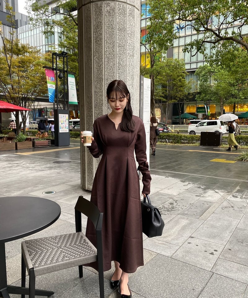 arm slit one-piece（brown） | 【Acka.】エーシーケーエー｜公式オ...