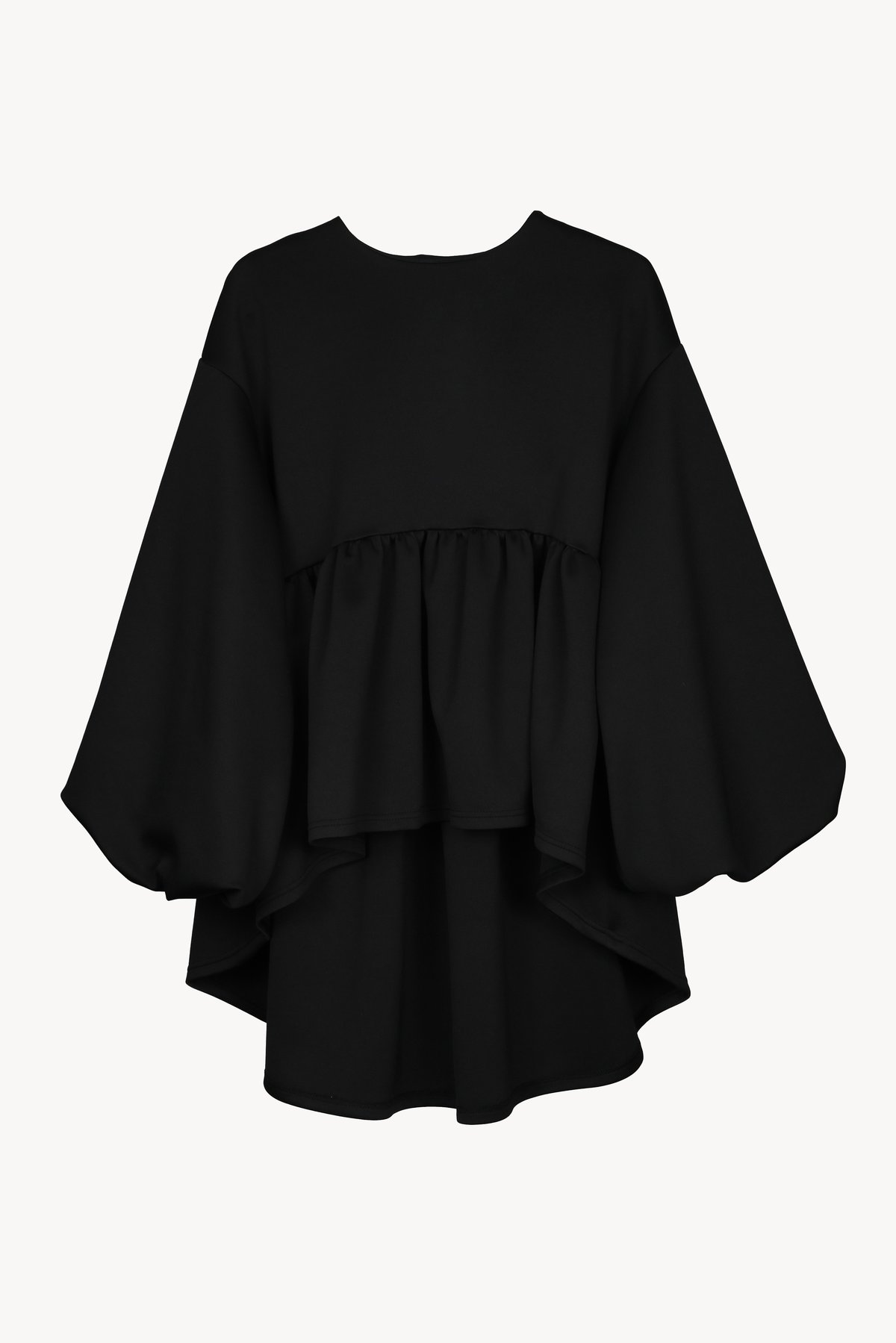 peplum loose sweat (black) | 【Acka.】エーシーケーエー｜公式