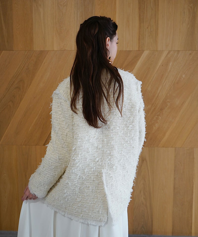 Acka original fringe knit long vest