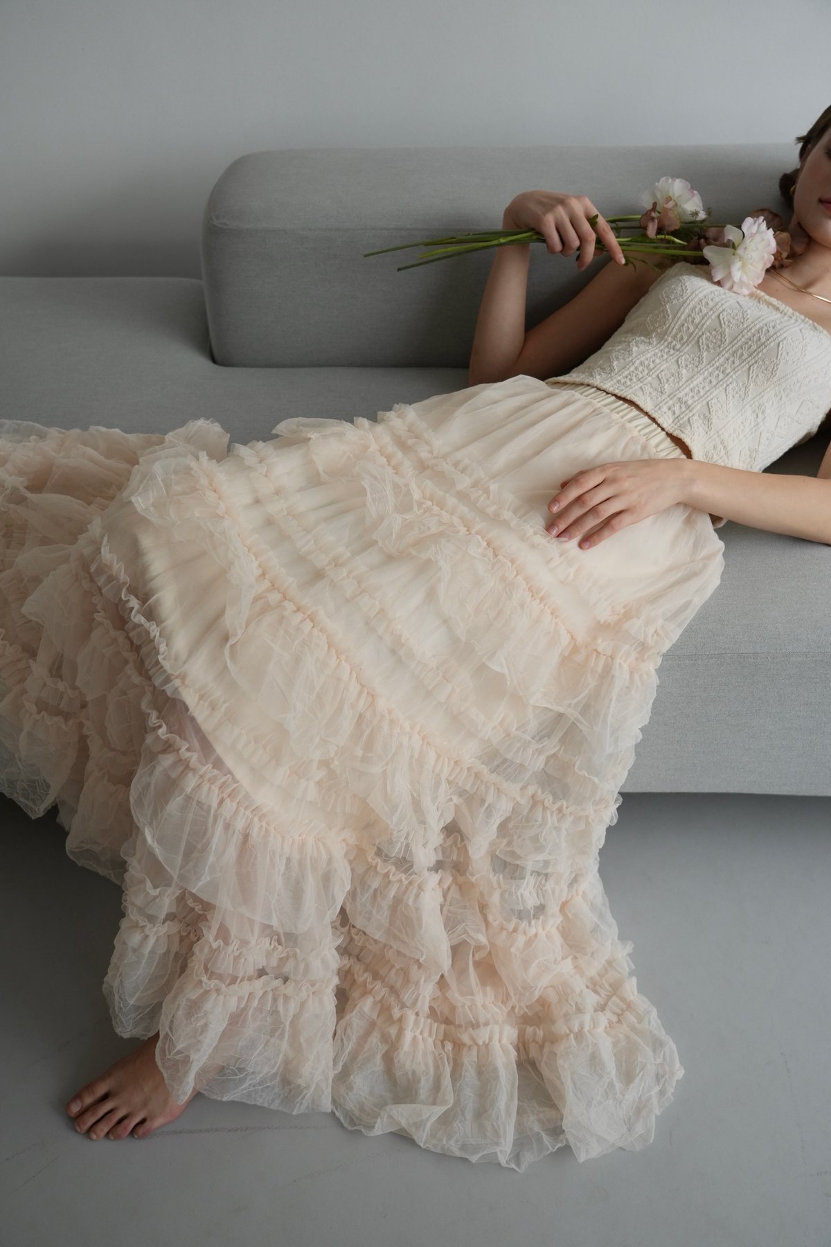 tulle long skirt | Acka.| エーシーケーエー|公式オンライン tulle long skirt | Acka.| エーシーケーエー|公式オンライン