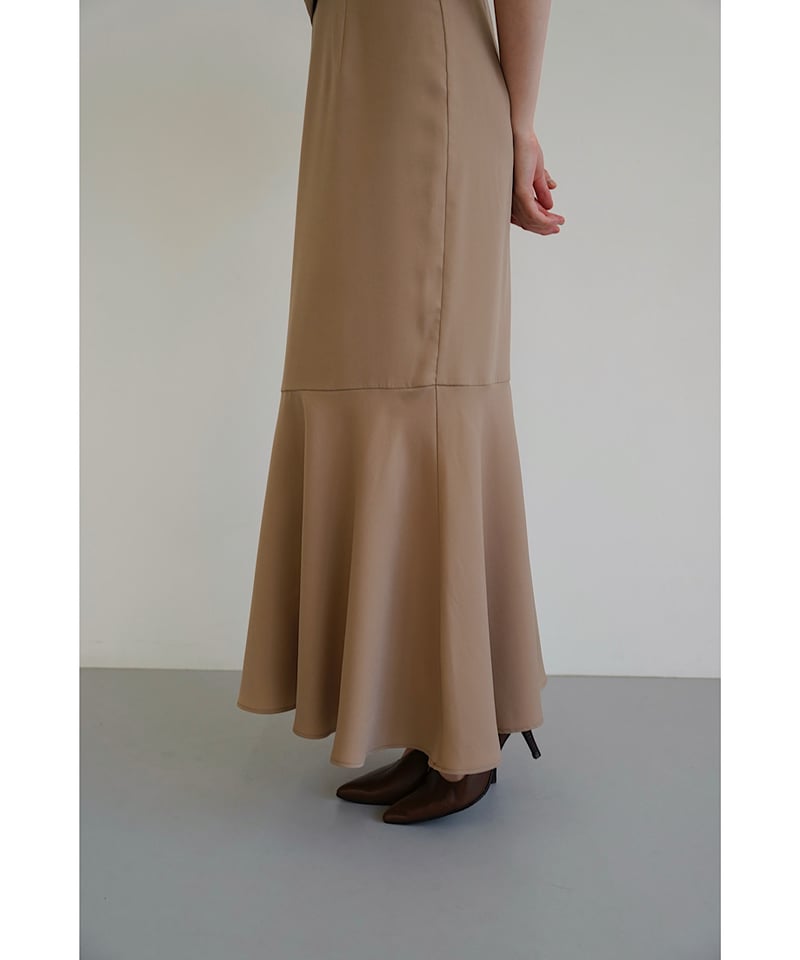 sheer puff dress ( beige ) | 【Acka.】エーシーケーエー｜公式