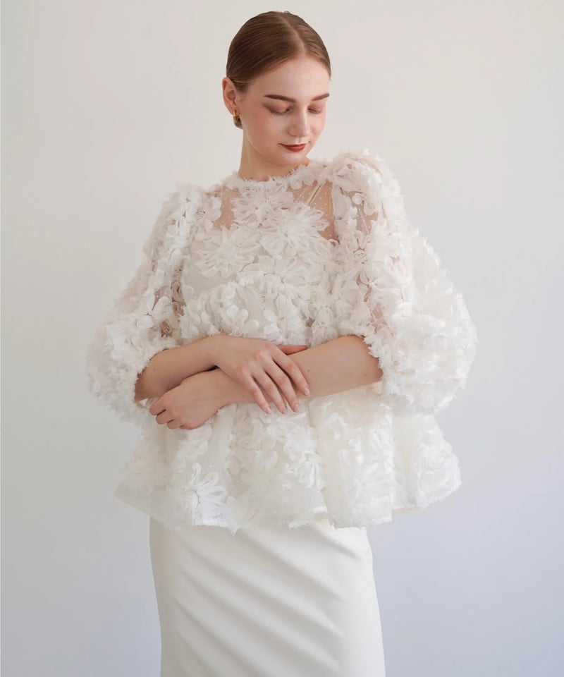 flower peplum blouse acka