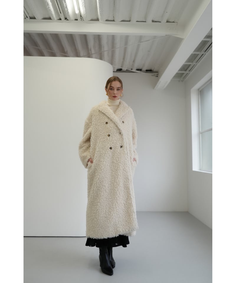 Acka. poodle boa long coat サイズ2 Acka acka poodle boa long coat (size2) - メルカリ