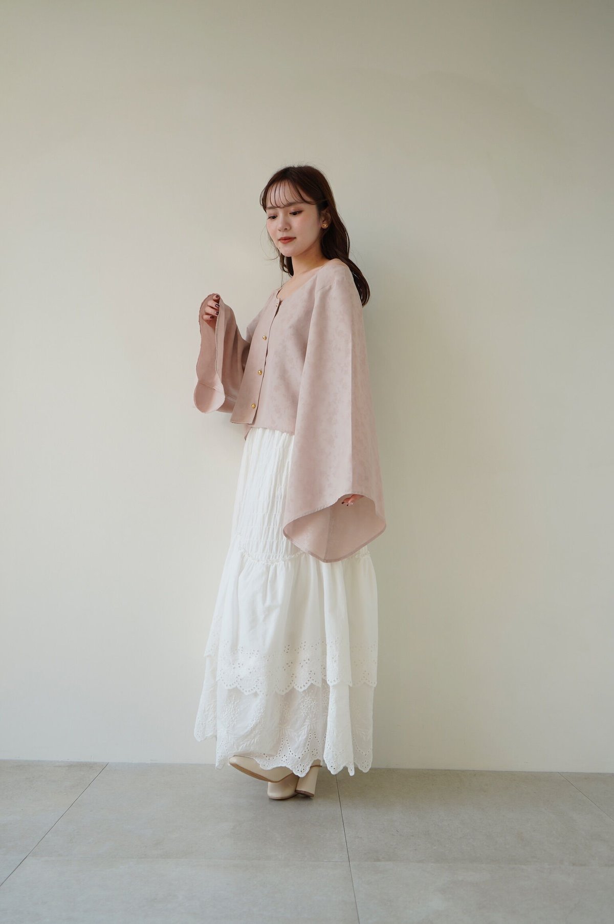 off shoulder flower blouse（pink） | 【Acka.】エーシーケ...