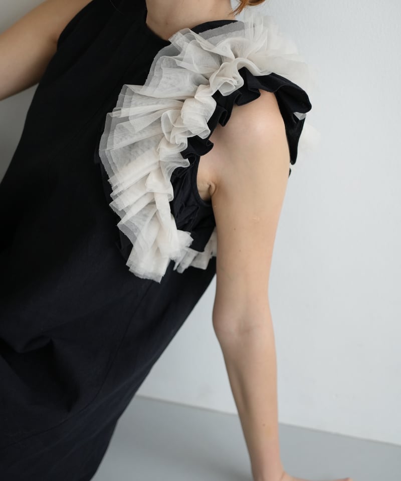 tulle no sleeve one-piece | Acka.｜ エーシーケーエー｜公式オ 