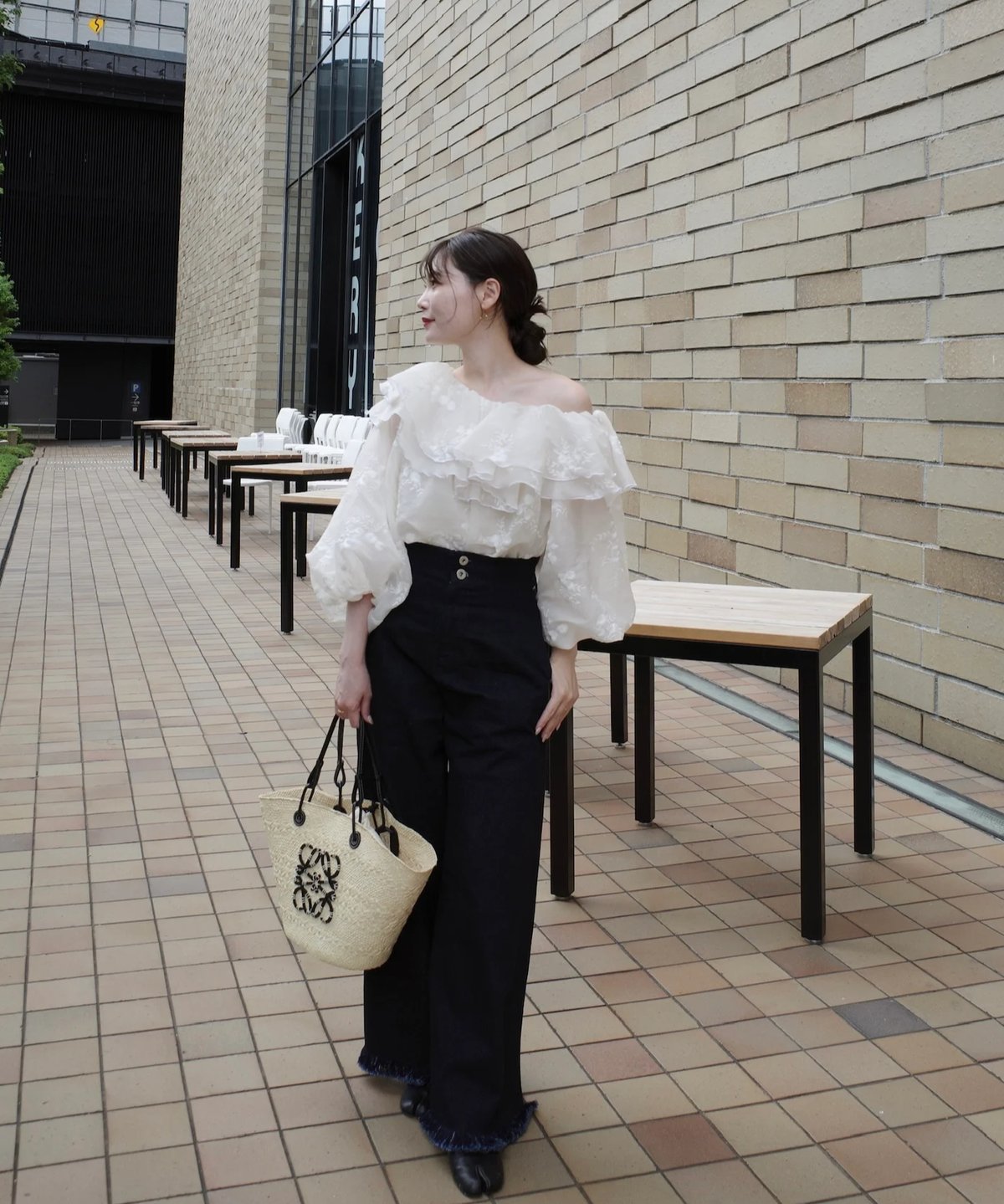 embroidery frill blouse | Acka.｜ エーシーケーエー｜公式オンラ