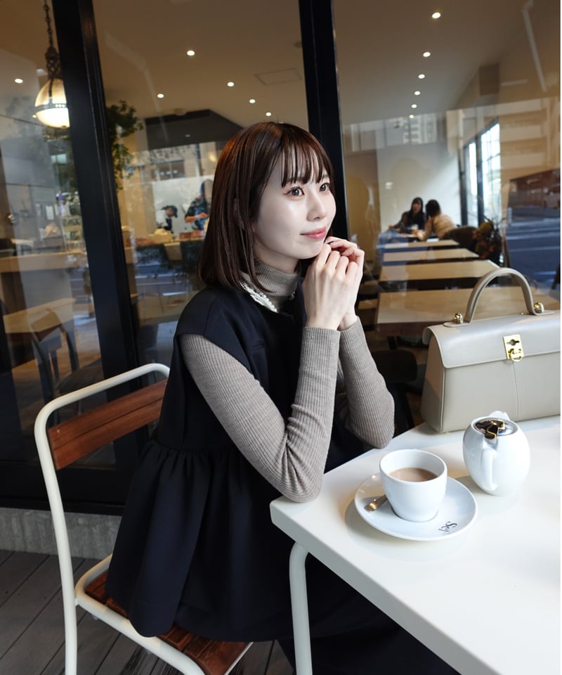 georgette peplum tops | Acka.｜ エーシーケーエー｜公式オンラインストア