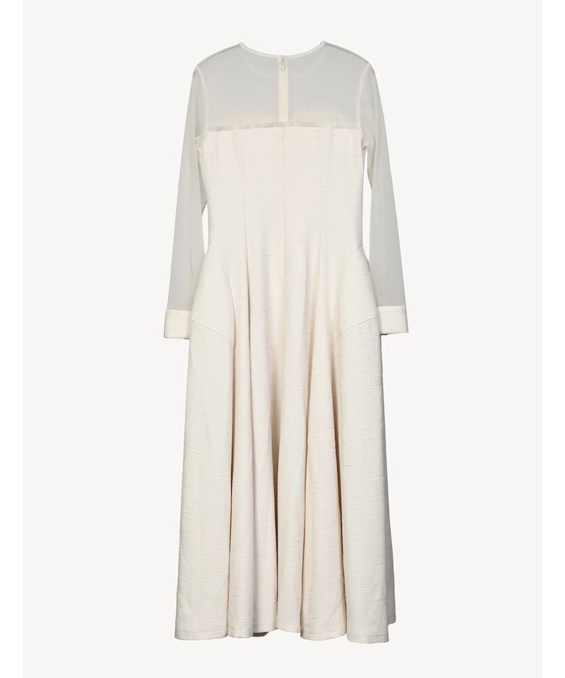 sheer tweed cocoon dress | Acka.｜ エーシーケーエー｜公式オン
