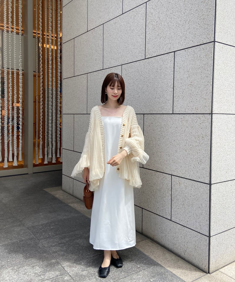 tulle knit soft cardigan | 【Acka.】エーシーケーエー｜公式オン