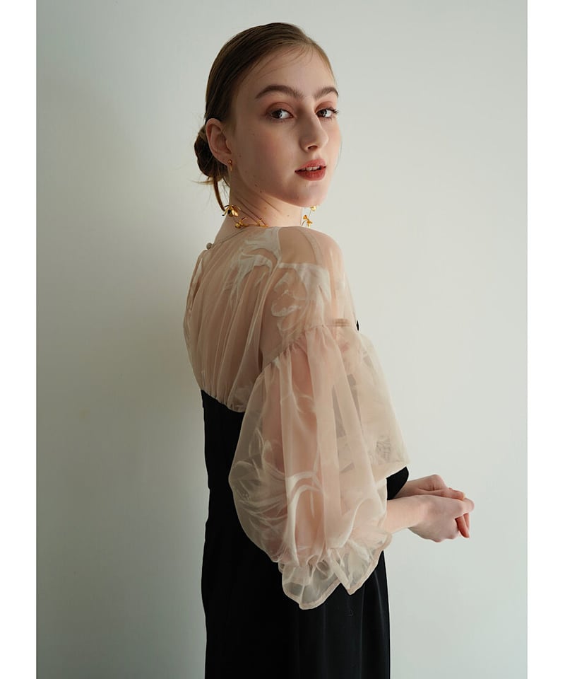 sheer puff dress | Acka.｜ エーシーケーエー｜公式オンラインストア