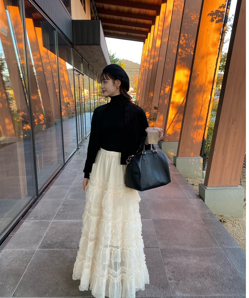 tulle long skirt（ivory） | 【Acka.】エーシーケーエー｜公式オンラ