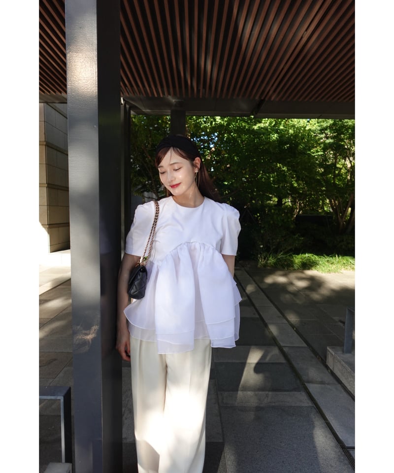 【新品】Acka. tulle peplum tee 0097_08639247_0058_f001?cache=