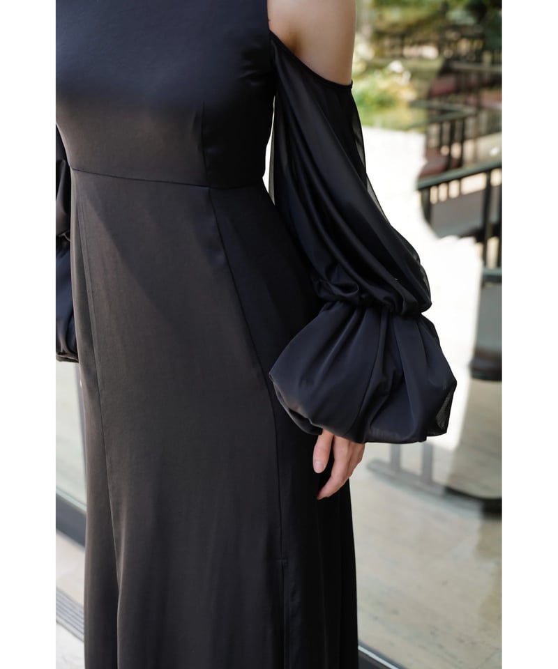 sheer melt sleeve dress | Acka.| エーシーケーエー|公式オン sheer melt sleeve dress | Acka.| エーシーケーエー|公式オン