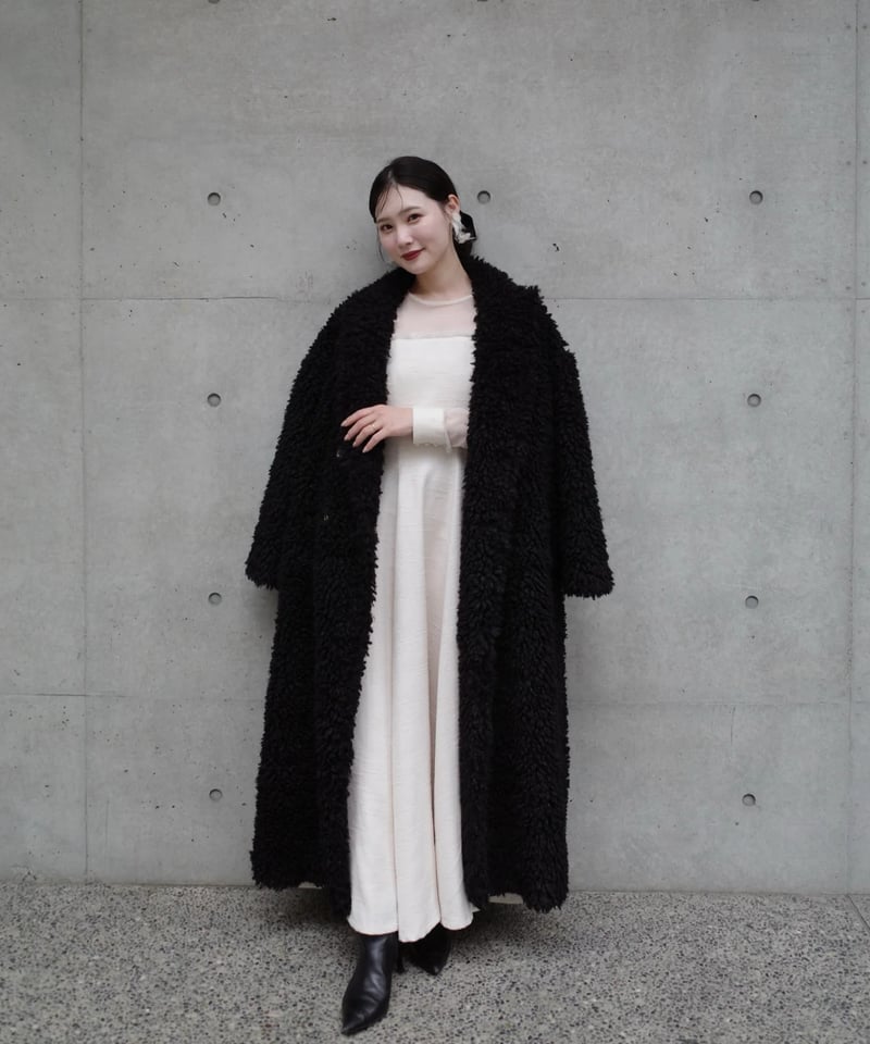 poodle boa long coat | Acka.| エーシーケーエー|公式 poodle boa long coat | Acka.| エーシーケーエー|公式