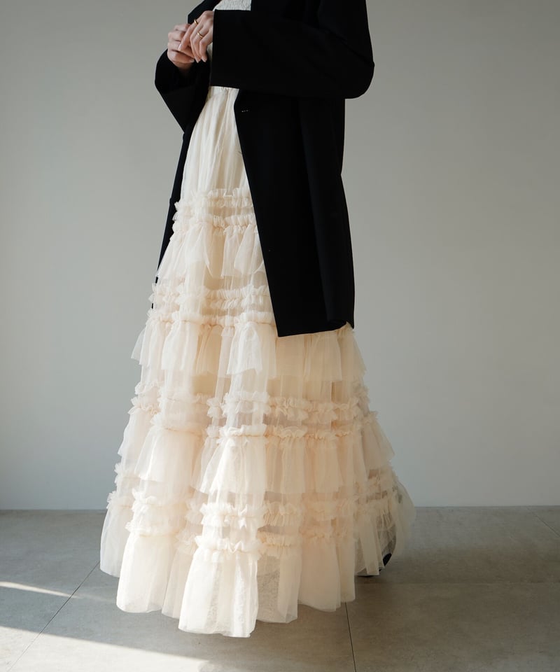 tulle long skirt（ivory） | 【Acka.】エーシーケーエー｜公式オンラ...