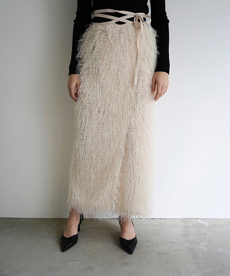 fringe slit skirt | Acka.｜ エーシーケーエー｜公式オンラインストア