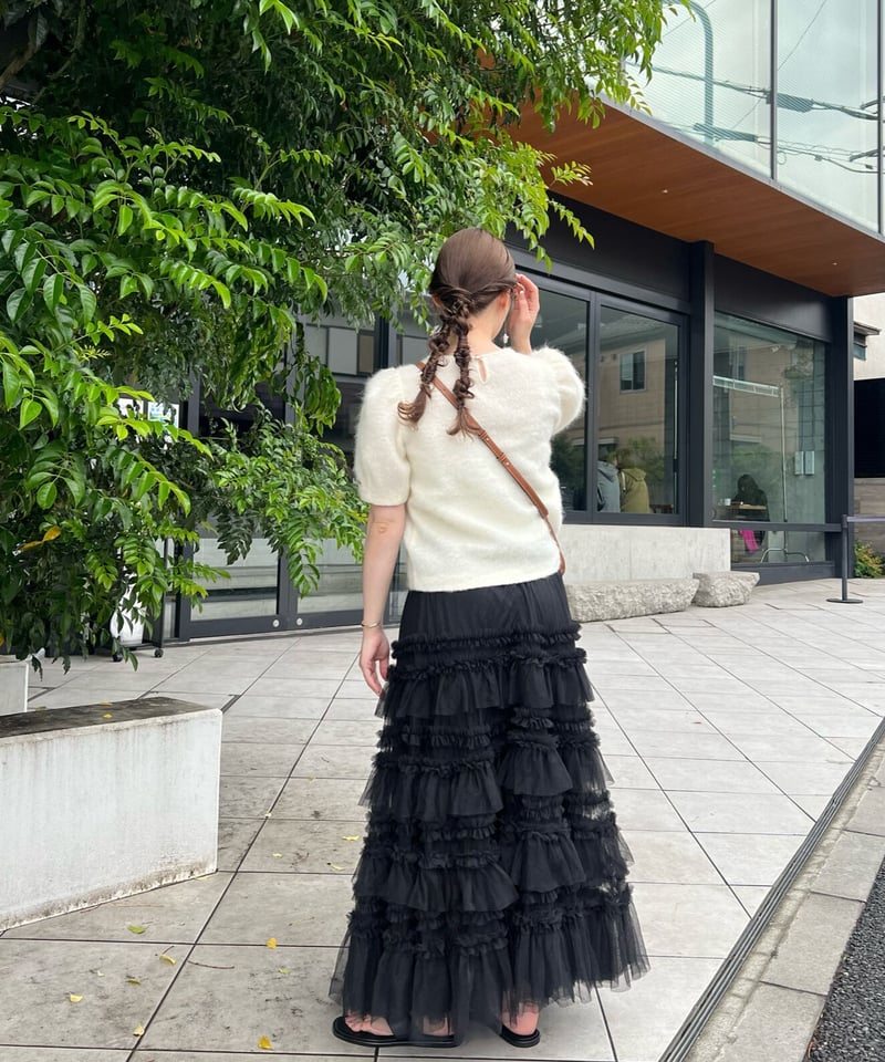 Acka original lace layered skirt