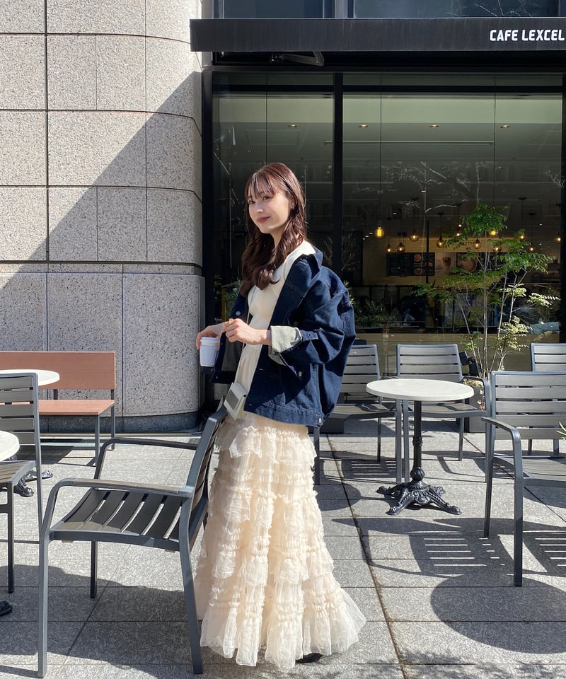 tulle long skirt（ivory） | 【Acka.】エーシーケーエー｜公式オンラ...