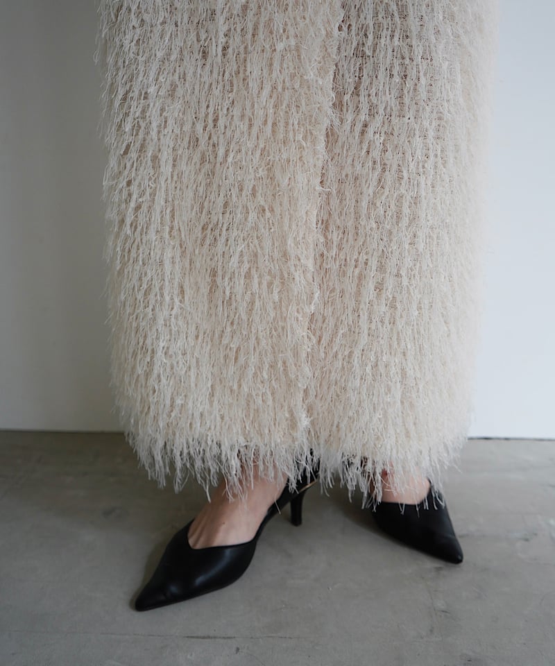 fringe slit skirt | Acka.｜ エーシーケーエー｜公式オンラインストア