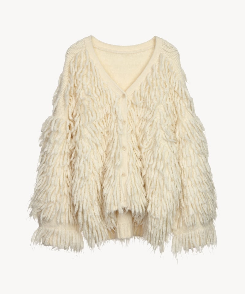 fringe volume cardigan | Acka.| エーシーケーエー|公式 fringe volume cardigan | Acka.| エーシーケーエー|公式