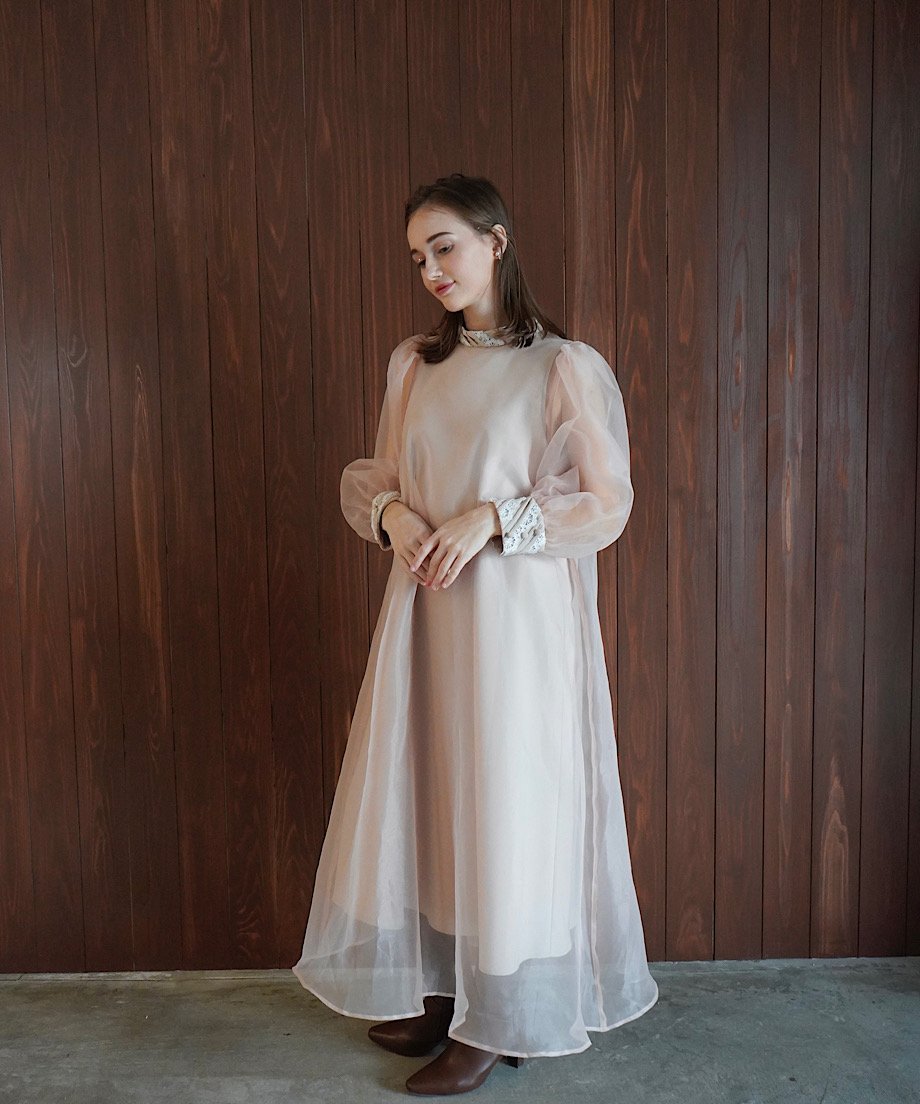 sheer over one-piece（light beige） | 【Acka.】エーシー...