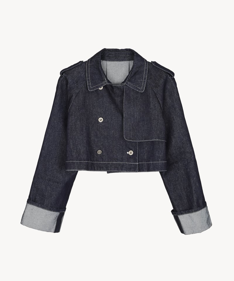 acka denim short jacket デニムショートジャケット acka denim short jacket デニムショートジャケット denim short