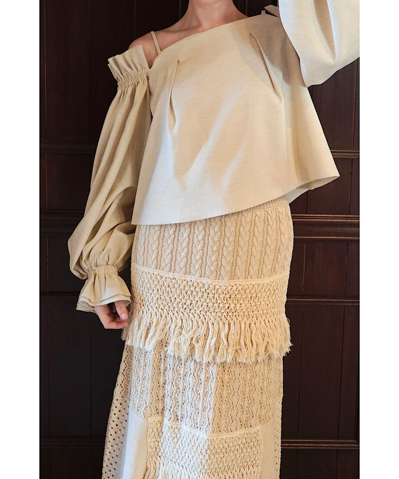 patchwork knit skirt | 【Acka.】エーシーケーエー｜公式オンラインストア