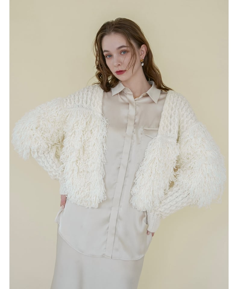 acka loopカーディガン Acka loop knit cardigan