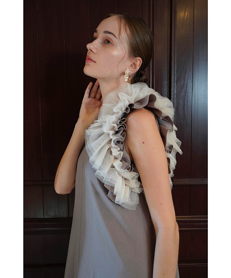 tulle no sleeve one-piece | Acka.| エーシーケーエー|公式 tulle no sleeve one-piece | Acka.| エーシーケーエー|公式