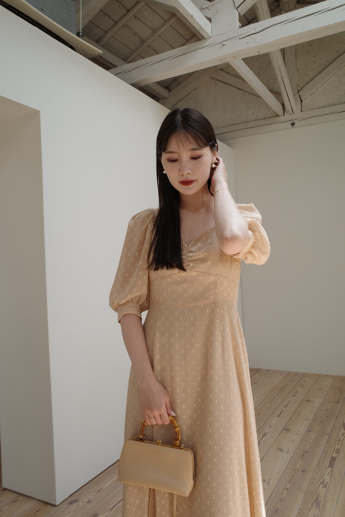 sheer dot puff one-piece | Acka.| エーシーケーエー|公式オン sheer dot puff one-piece | Acka.| エーシーケーエー|公式オン