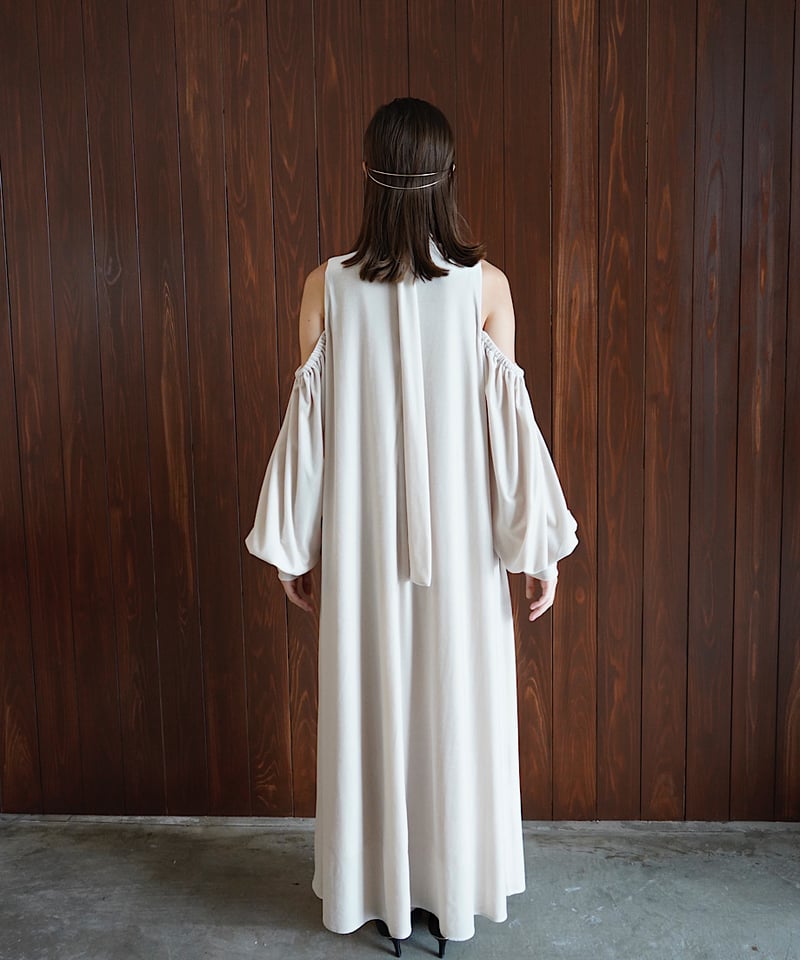 velour long dress | Acka.｜ エーシーケーエー｜公式オンラインストア 