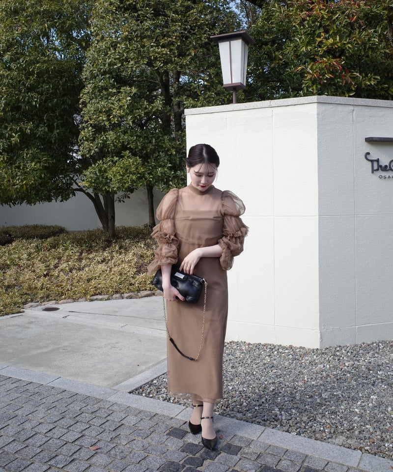 acka. tulle sheer one-piece