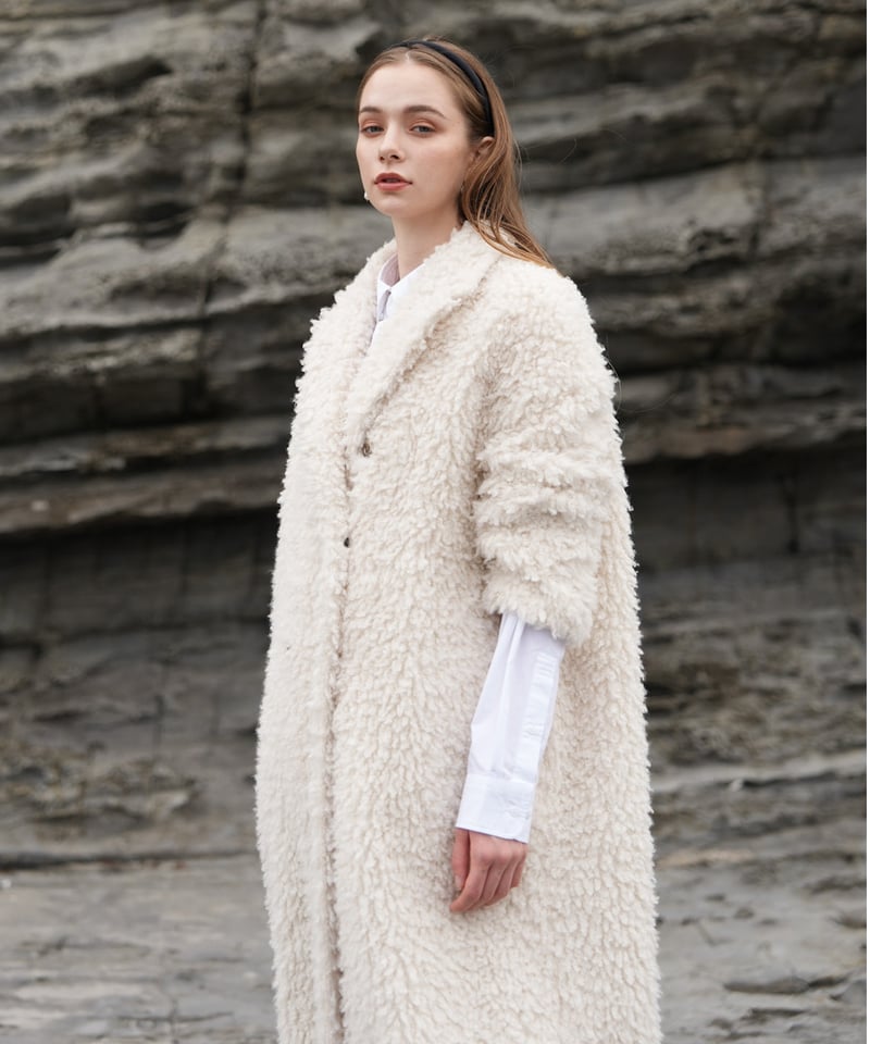 poodle boa long coat | Acka.| エーシーケーエー|公式 poodle boa long coat | Acka.| エーシーケーエー|公式