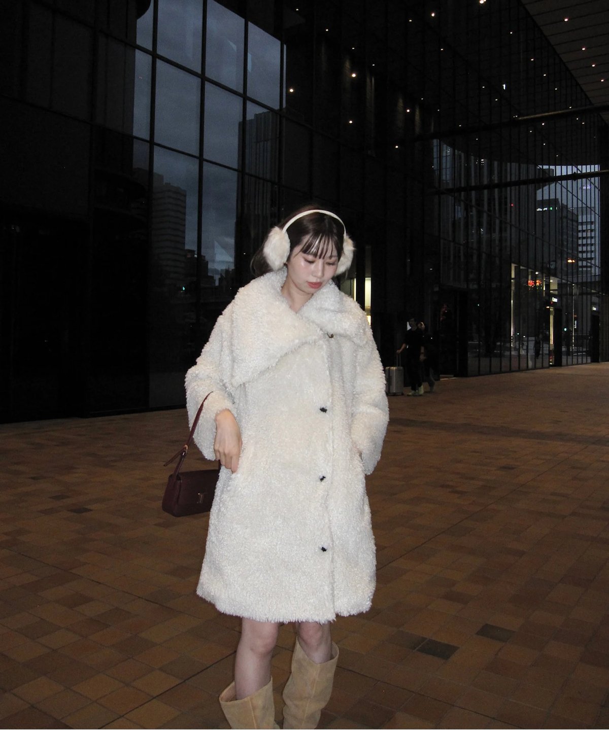 layered collar boa coat | Acka.| エーシーケーエー|公式オン layered collar boa coat | Acka.| エーシーケーエー|公式オン