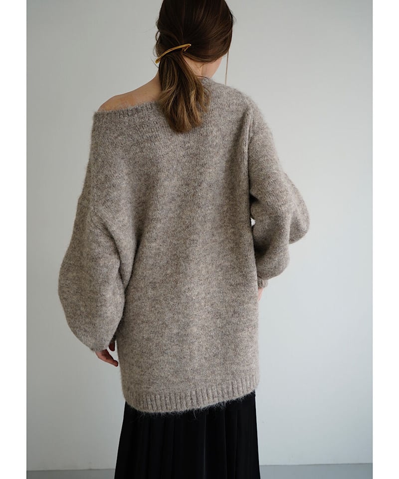 round sleeve knit（greige） | 【Acka.】エーシーケーエー｜公式オ