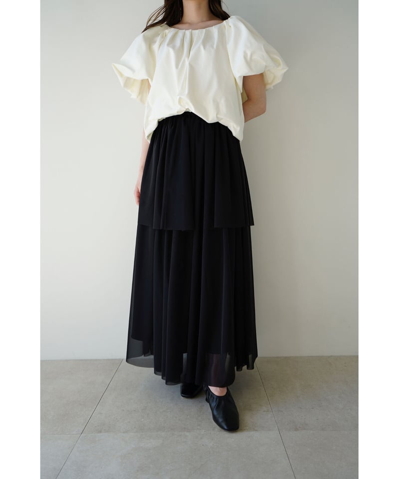 chiffon tiered skirt | Acka.｜ エーシーケーエー｜公式オンラインストア