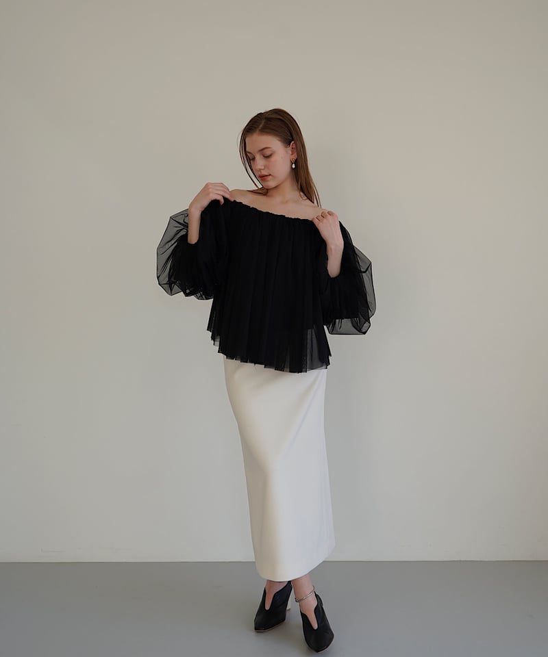 tulle shirring blouse | Acka.| エーシーケーエー|公式 tulle shirring blouse | Acka.| エーシーケーエー|公式