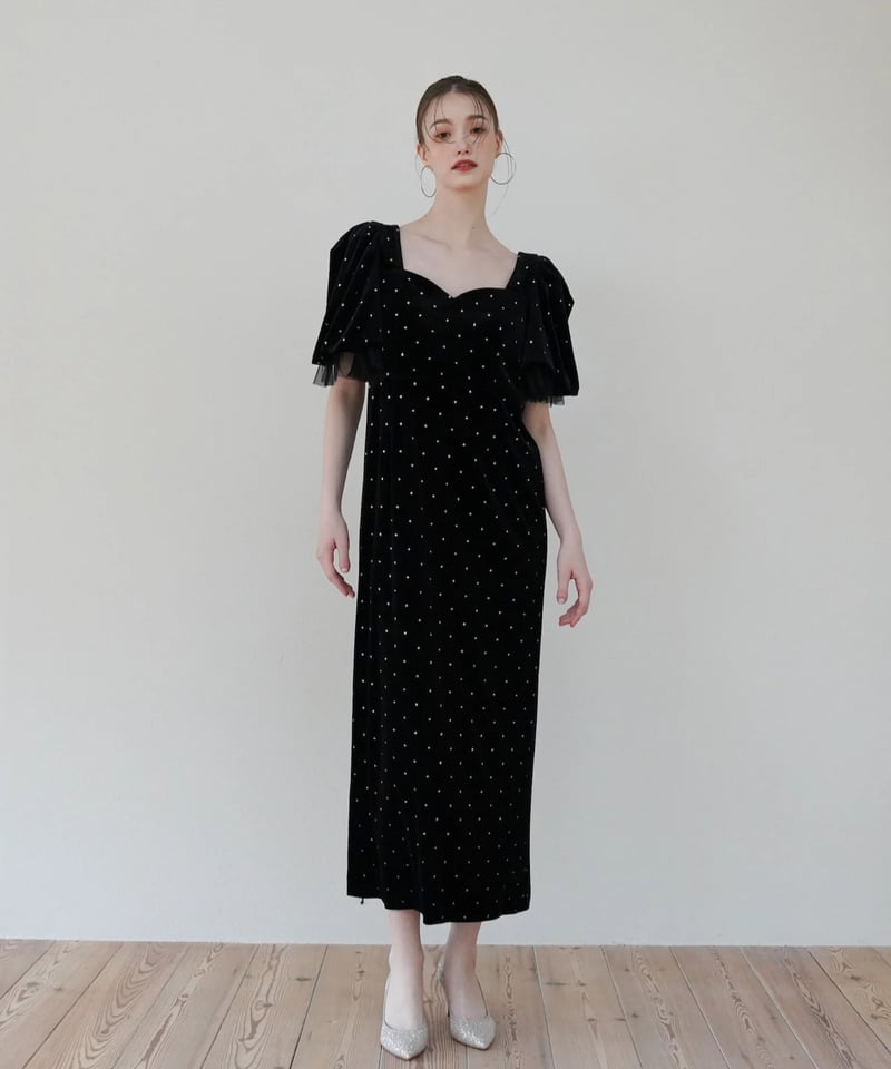 bijou dot velours dress | Acka.| エーシーケーエー|公式 bijou dot velours dress | Acka.| エーシーケーエー|公式
