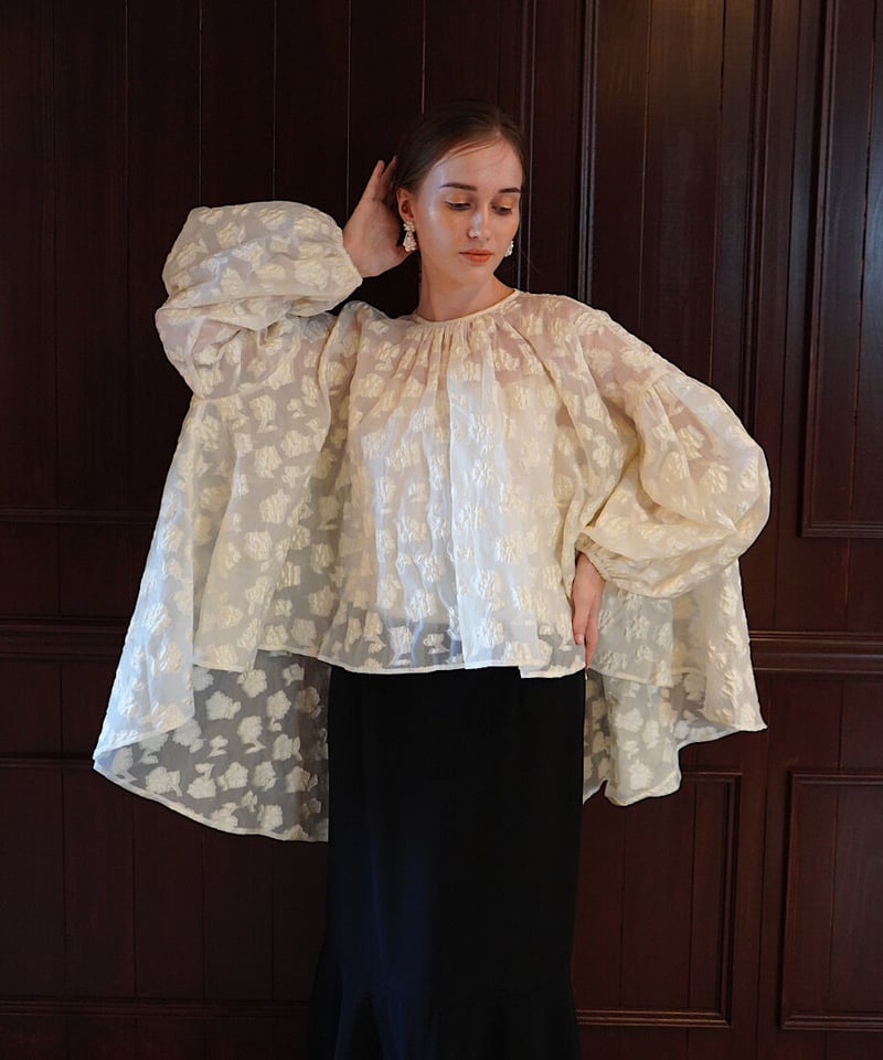 acka  ブラウス original flare slit blouse