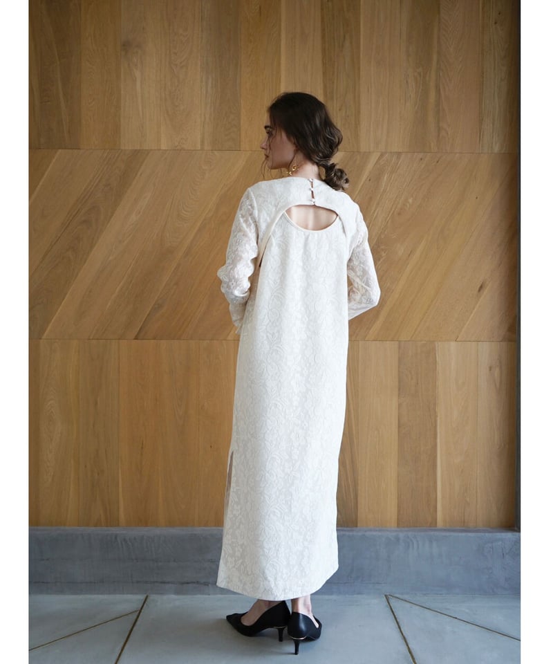 Acka lace no sleeve one-piece