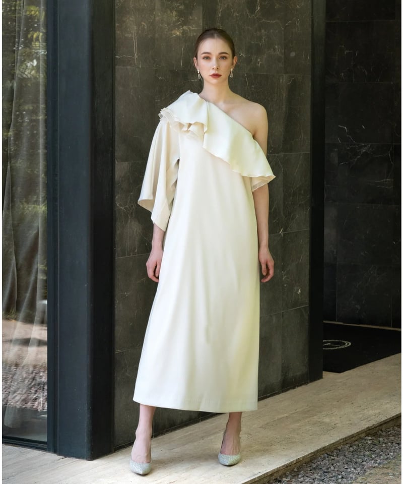 frill shoulder lady dress | Acka.| エーシーケーエー|公式オ frill shoulder lady dress | Acka.| エーシーケーエー|公式オ