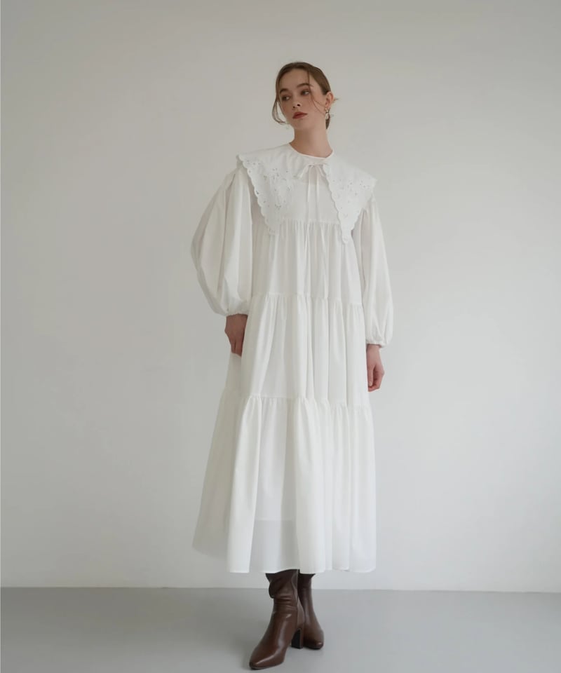 lace collar shirt dress | Acka.｜ エーシーケーエー｜公式 