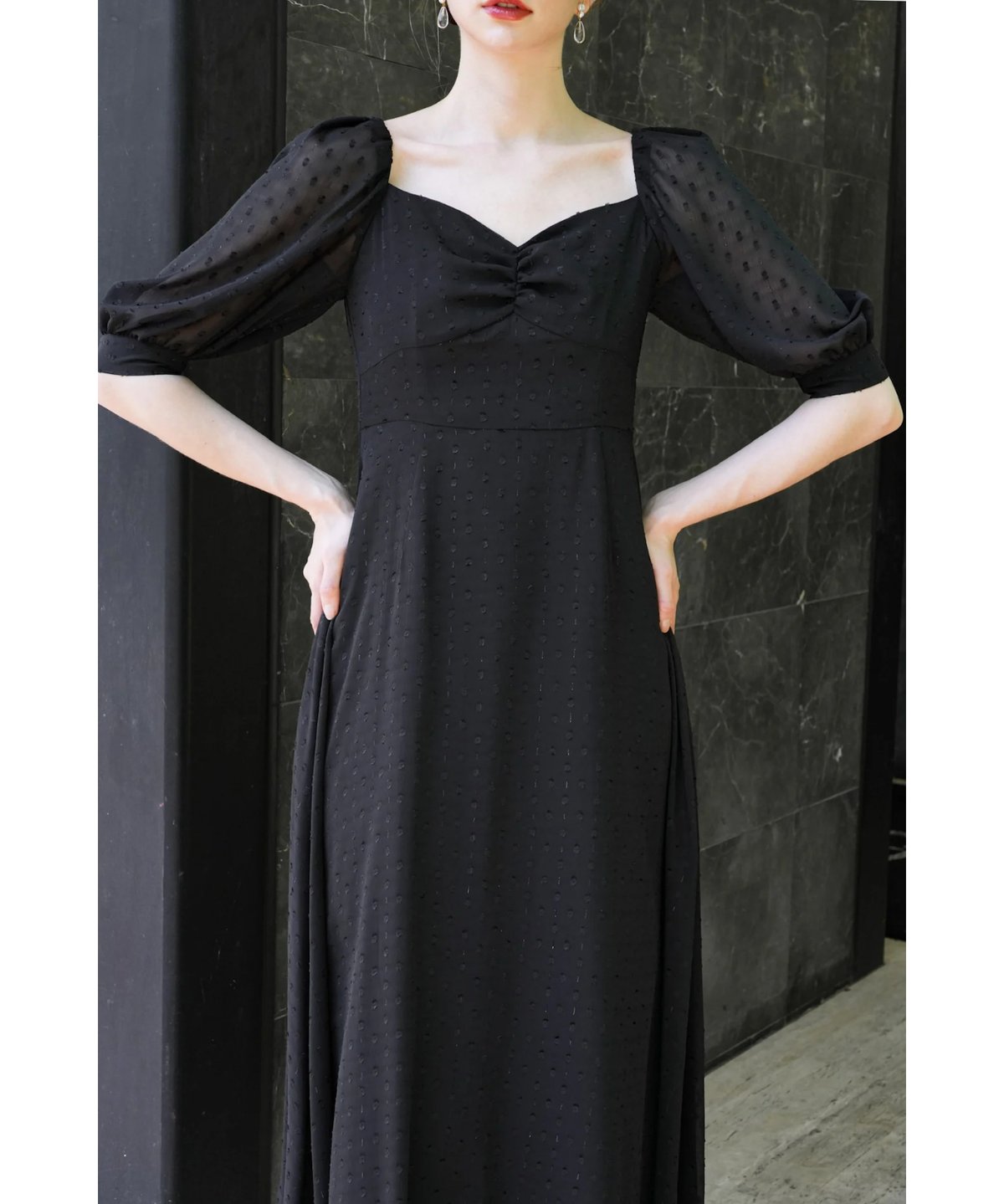 sheer dot puff one-piece | Acka.｜ エーシーケーエー｜公式オン