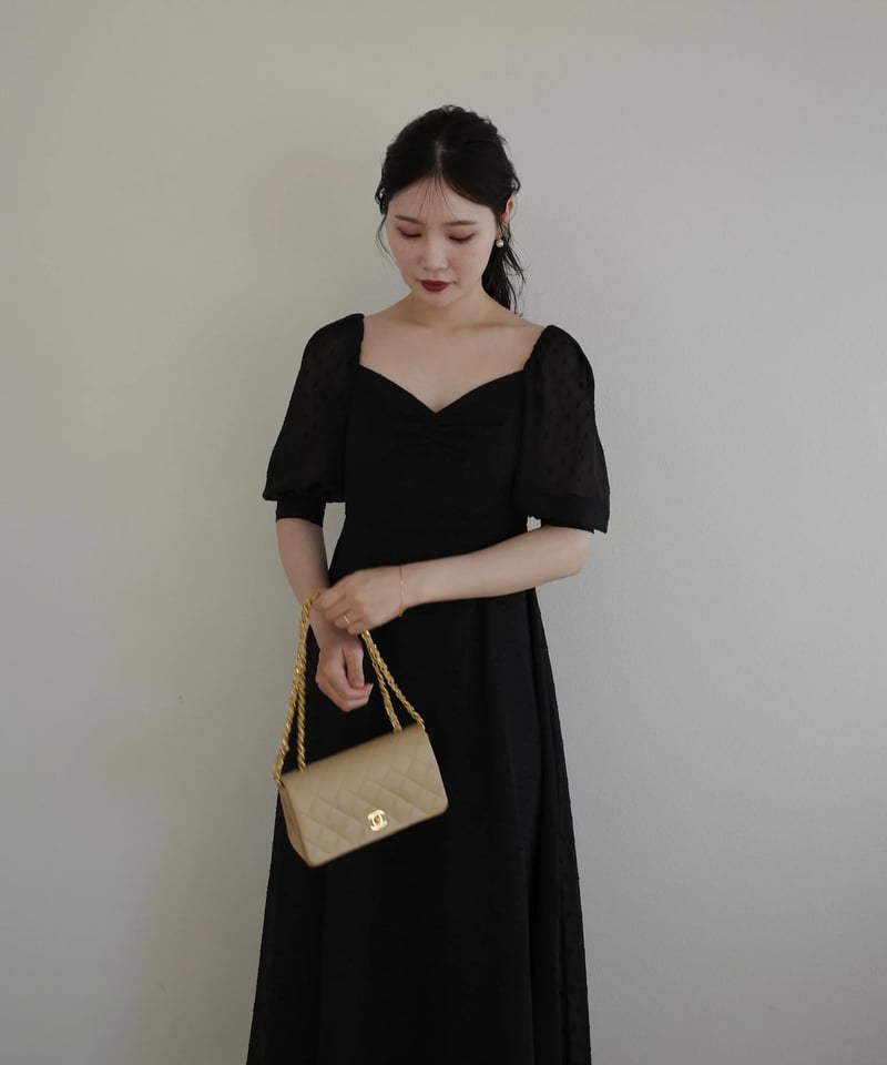 sheer dot puff one-piece | Acka.| エーシーケーエー|公式オン sheer dot puff one-piece | Acka.| エーシーケーエー|公式オン